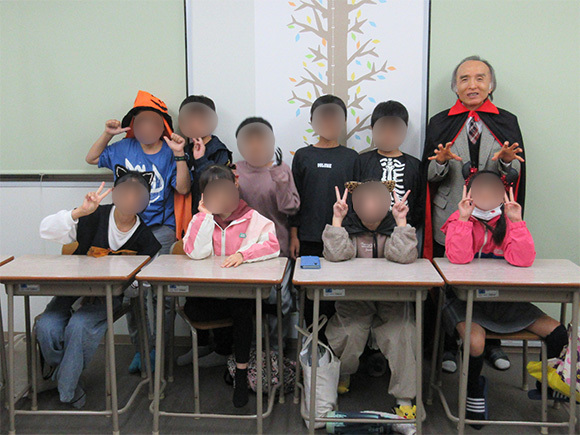 ハロウィーン前の通常授業